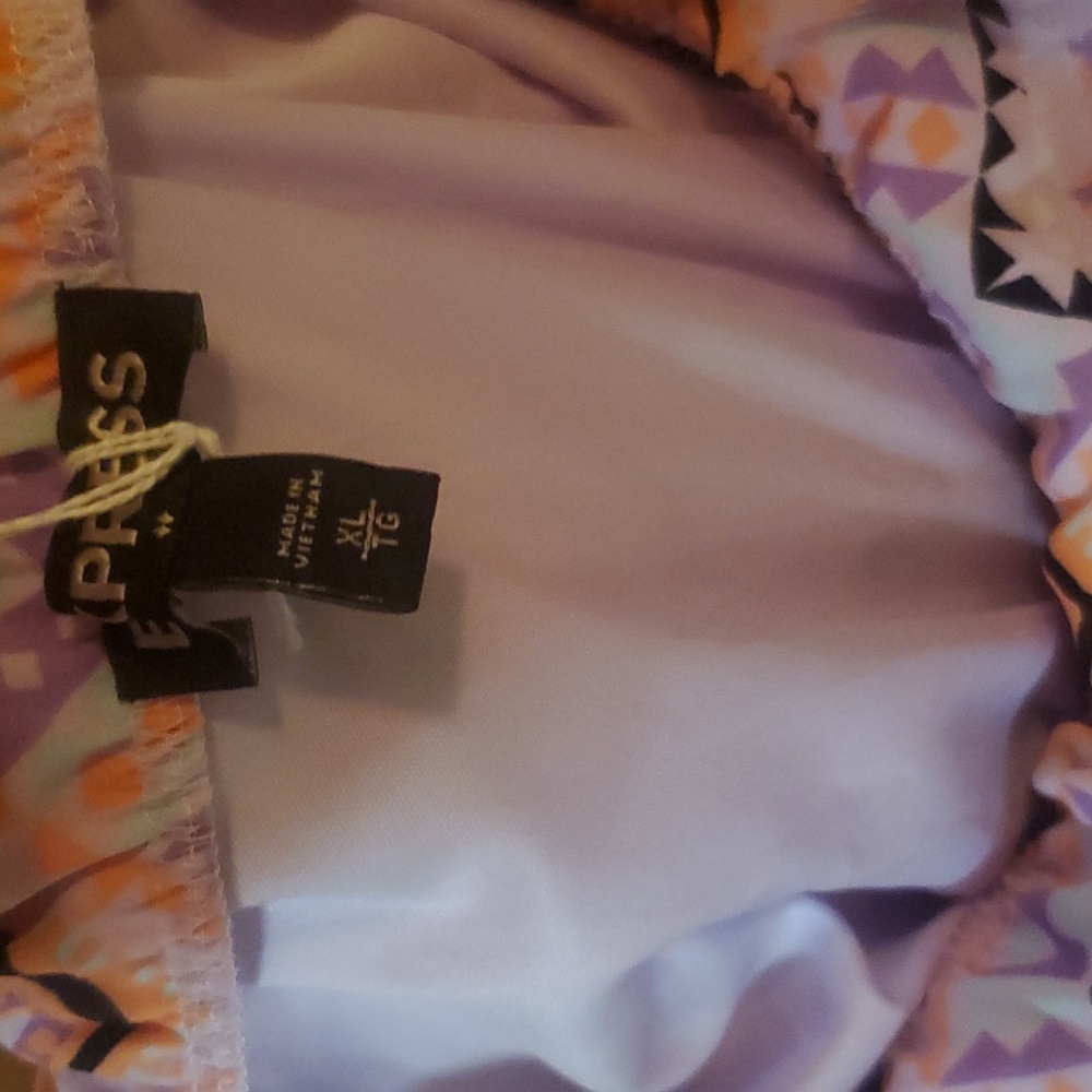 Express Strapless Patterned Dress - image 2